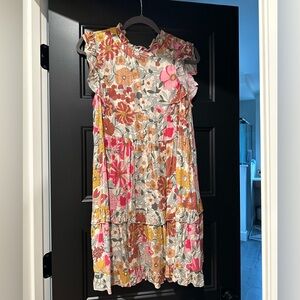 Floral spring swing dress